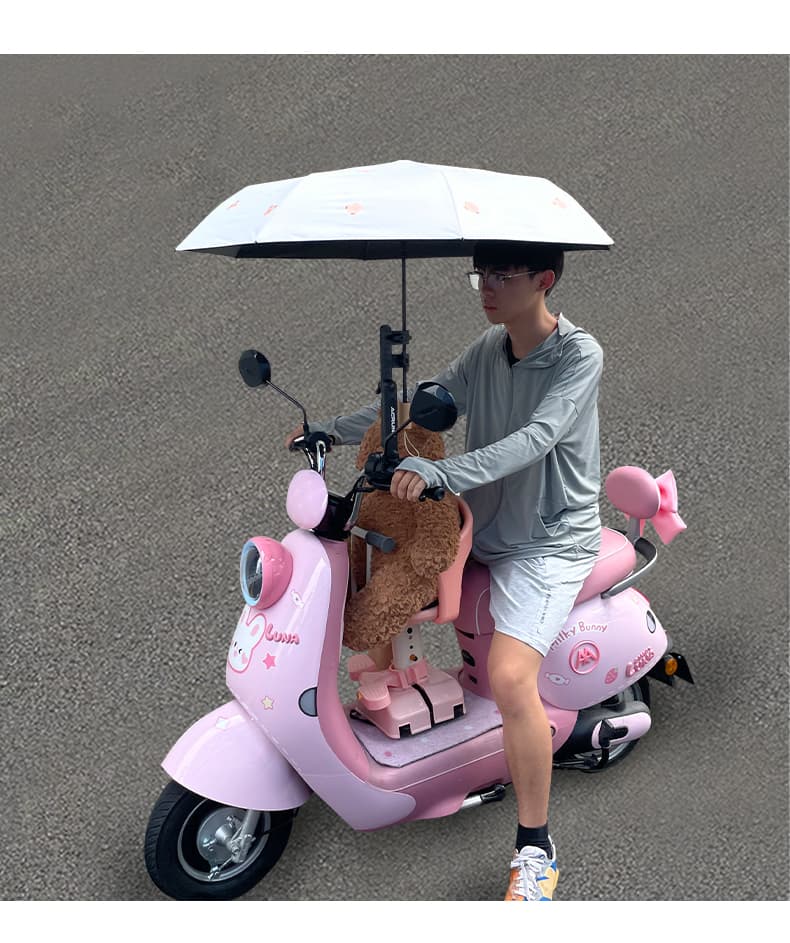 日焼け対策グッズ 原付自転車用日傘ホルダー