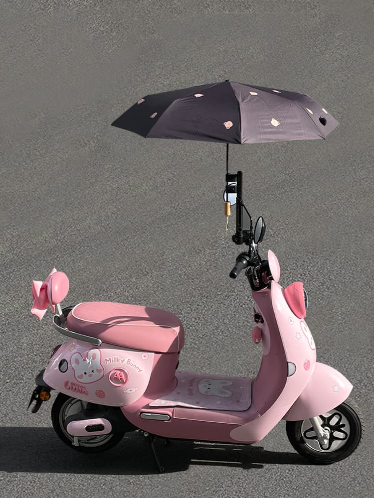日焼け対策グッズ 原付自転車用日傘ホルダー