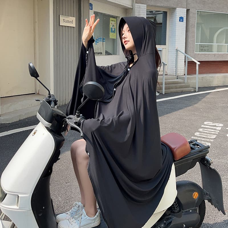 日焼け対策グッズ 全身すっぽり日よけマント