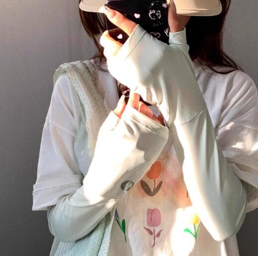 日焼け対策グッズ 女性用紫外線対策アームカバー冷感素材６色展開