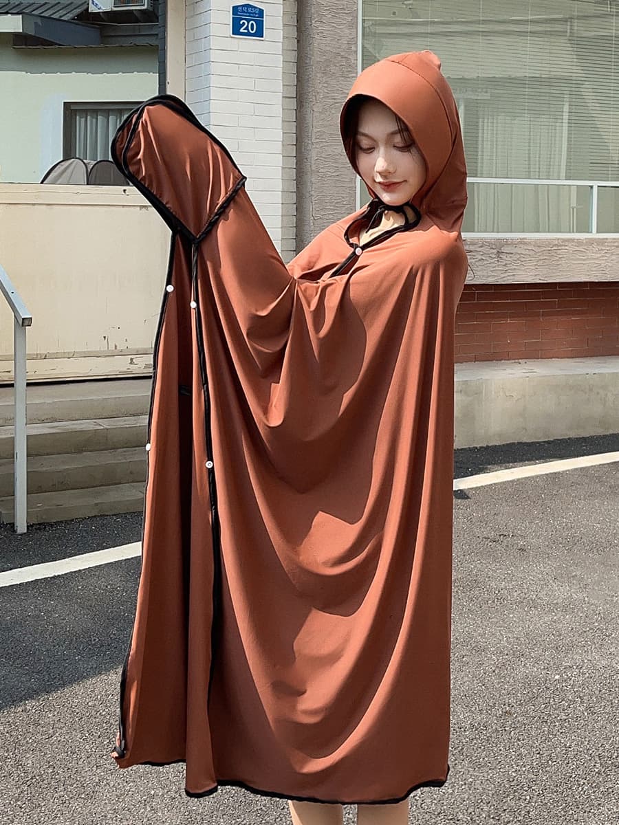 日焼け対策グッズ 全身すっぽり日よけマント