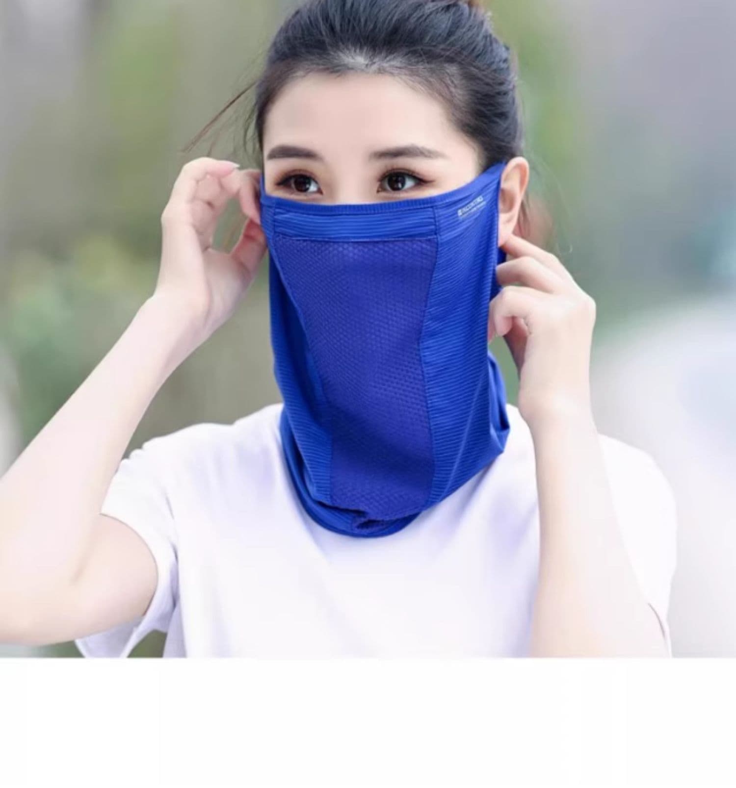 日焼け対策グッズ 冷感ネックガード フェイスマスク