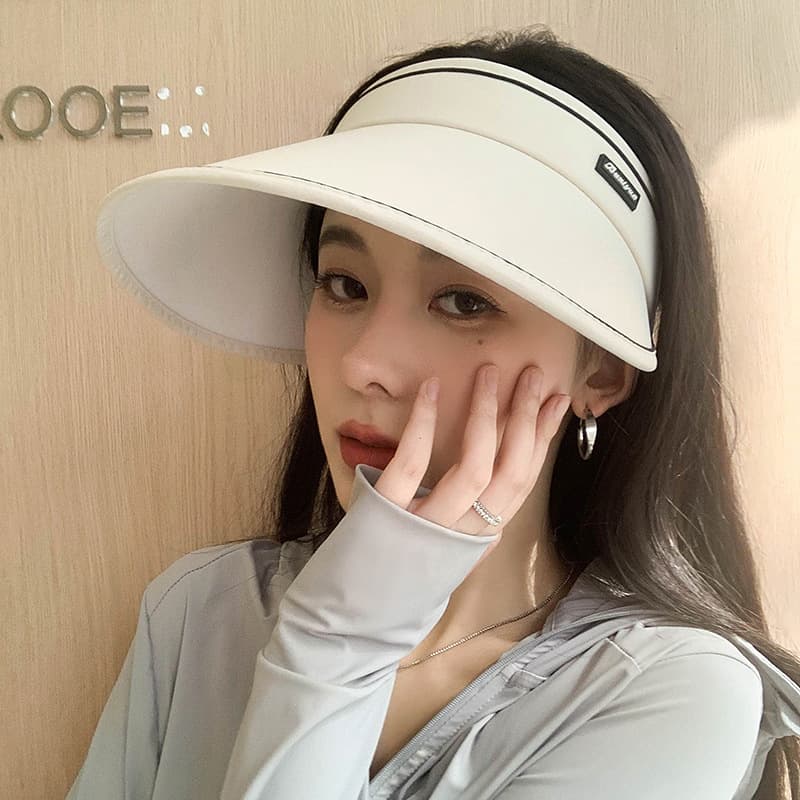 日焼け対策グッズ シンプル優雅サンバイザー