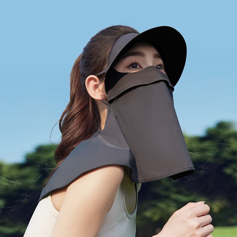 日焼け対策グッズ 全方位ガード サンバイザーマスク